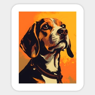 Pop Art Beagle Sticker